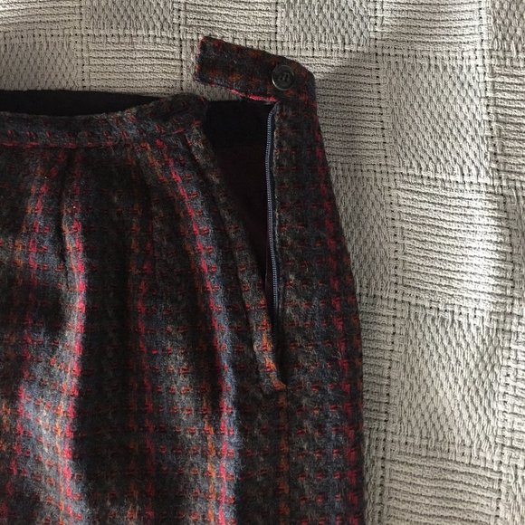 ILGWU Plaid/Stripe Skirt - Picture 5 of 6